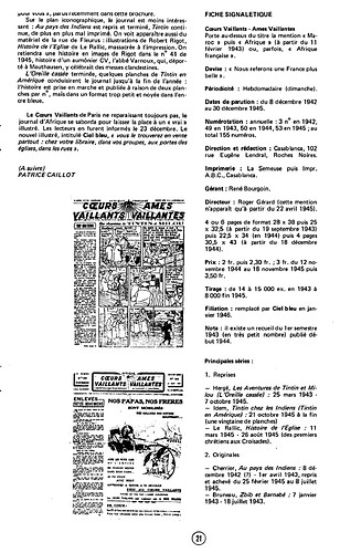 CBD n°16 - avril 1979 - page 21 - Les illustrés d'Afrique du Nord  1942-1946