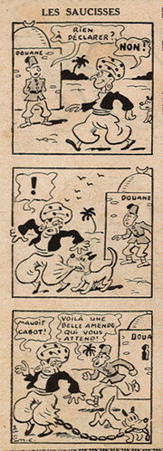 Pierrot 1938 - n°10 - page 2 - Les saucisses - 6 mars 1938