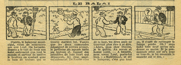 Cri-Cri 1930 - n°614 - page 6 - Le balai - 3 juillet 1930