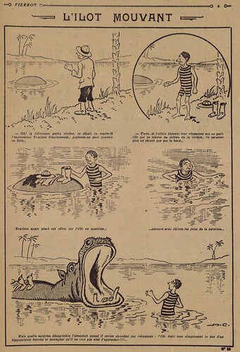 Pierrot 1927 - n°91 - page 5 - L'îlot mouvant - 18 septembre 1927