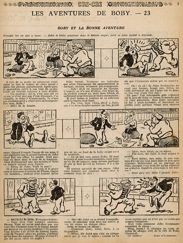 Cri-Cri 1933 - n°748 - page 7 - Les aventures de BOBY (23) - 26 janvier 1933