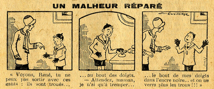 Almanach Pierrot 1932 - page 126 - Un malheur réparé