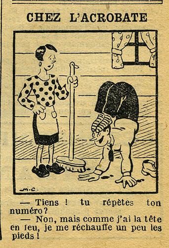 Cri-Cri 1934 - n°806 - page 11 - Chez l'acrobate - 8 mars 1934
