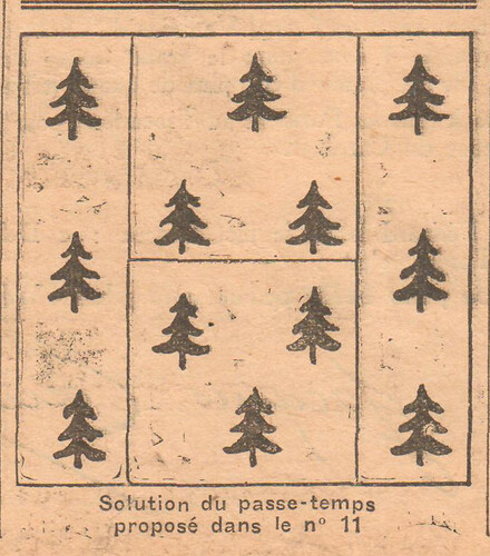 Coeurs Vaillants 1935 - n°12 - page 7 - Solution du passe-temps proposé dans le n°11 - 24 mars 1935
