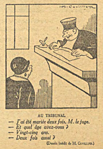 Le Dimanche Illustré 1926 - n°194 - 14 novembre 1926 - page 12 - Au tribunal