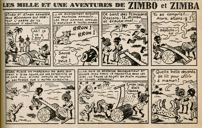 Ames Vaillantes 1939 - n°27 - page 11 - Les mille et une aventures de Zimbo et Zimba - 6 juillet 1939