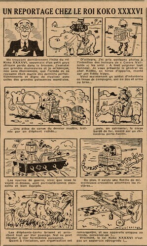 Coeurs Vaillants 1935 - n°4 - page 6 - Un reportage chez le roi KOKO XXXXVI - 27 janvier 1935