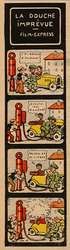 Pierrot 1935 - n°46 - page 5 - La douche imprévue - Film express - 17 novembre 1935