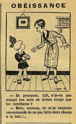 Fillette 1933 - n°1310 - page 12 - Obéissance - 30 avril 1933