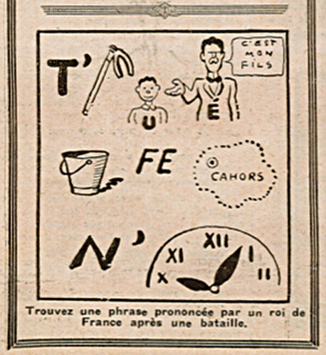 Coeurs Vaillants 1932 - n°31 - Page 4 - Rébus - 31 juillet 1932