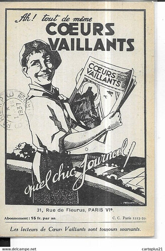 CArte postale  Coeurs Vaillants (delcampe avril 2022) - 1937 - recto