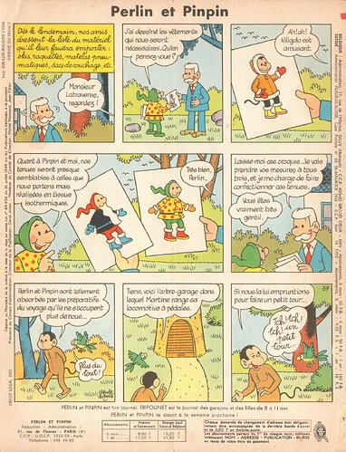 Perlin et Pinpin n°36 du jeudi 8 septembre 1966