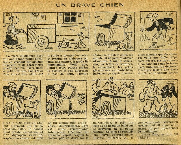 Cri-Cri 1931 - n°684 - page 14 - Un brave chien - 5 novembre 1931