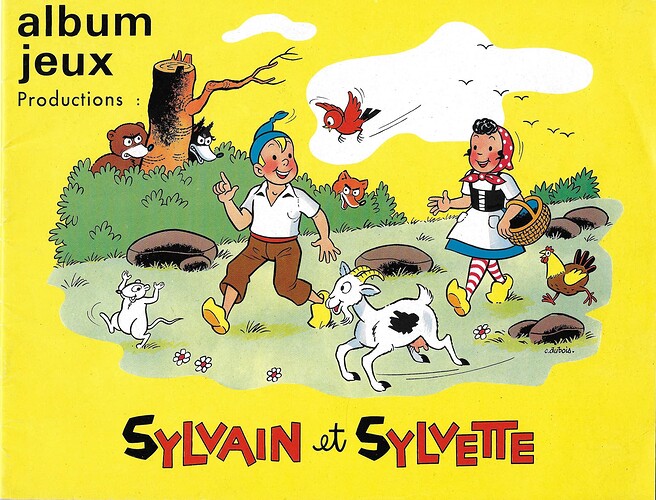 Album Jeux Sylvain et Sylvette - couverture de Claude DUBOIS