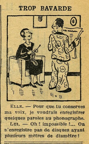 Fillette 1933 - n°1324 - page 4 - Trop bavarde - 6 août 1933