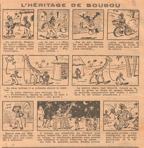 Coeurs Vaillants 1934 - n°44 - page 8 - L'héritage de Boubou - 28 octobre 1934