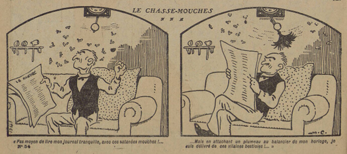 Pierrot 1927 - n°54 - page 2 - Le chasse-mouches - 2 janvier 1927