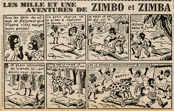 Ames Vaillantes 1939 - n°40 - page 11 - Les mille et une aventures de Zimbo et Zimba - 5 octobre 1939