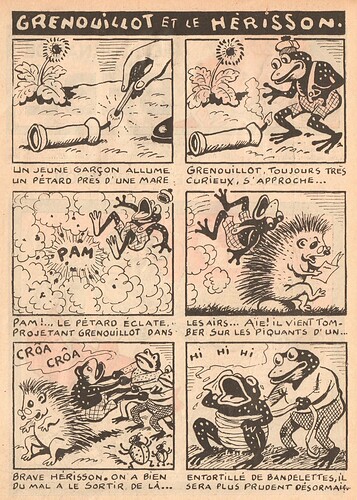 Le Journal de Bébé 1939 - n°420 - 23 novembre 1939 - Grenouillot et le Hérisson - page 2