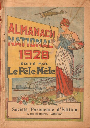 Almanach National 1928 - 0b - couverture