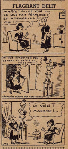 Lisette 1938 - n°6 - page 14 - Flagrant délit - 6 février 1938