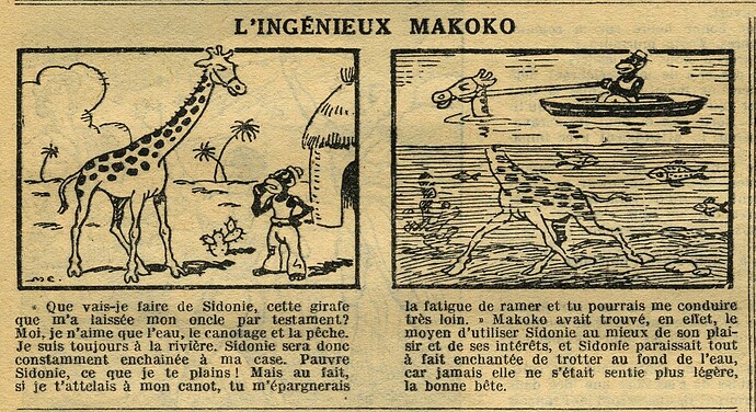 Cri-Cri 1935 - n°854 - page 6 - L'ingénieux Makoko - 7 février 1935