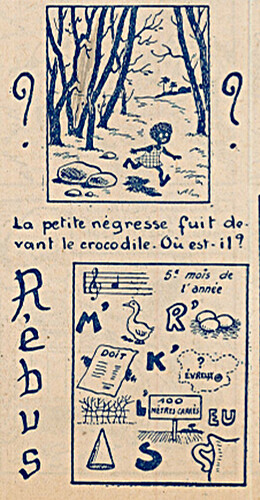 Ames Vaillantes 1939 - n°7 - page 12 - Recherche et Rébus - 16 février 1939