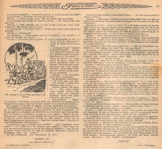 Fillette 1932 - n°1249 - page 11 - Le Loup et l'Agneau - 28 février 1932