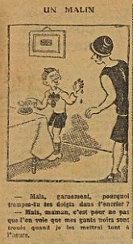 Fillette 1929 - n°1086 - page 11 - Un malin - 13 janvier 1929