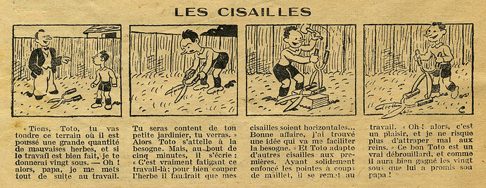 Cri-Cri 1932 - n°742 - page 4 - Les cisailles- 15 décembre 1932