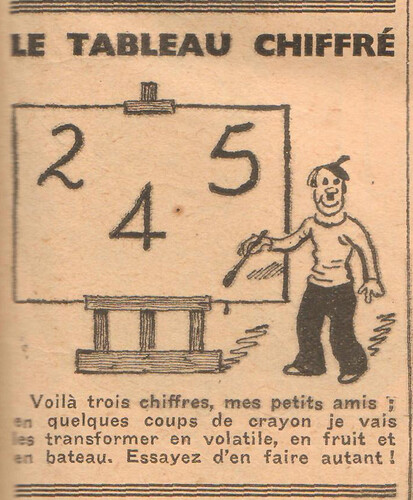 Coeurs Vaillants 1936 - n°34 - page 7 - Le tableau chiffré - 23 août 1936