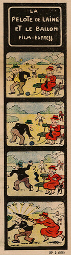 Pierrot 1936 - n°5 - page 5 - La pelote de laine et le ballon - Film Express - 2 février 1936