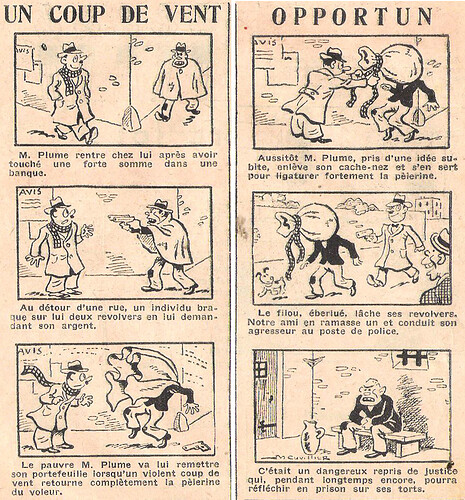 Coeurs Vaillants 1937 - n°1 - Un coup de vent opportun - 3 janvier 1937 - page 6