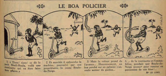 Pierrot 1932 - n°22 - page 7 - Le boa policier - 29 mai 1932