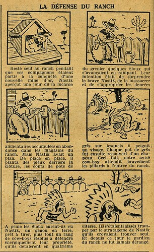 Cri-Cri 1935 - n°864 - page 6 - La défense du ranch - 18 avril 1935
