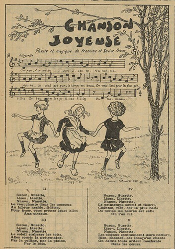 Fillette 1926 - n°973 - page 4 - Chanson joyeuse - 14 novembre 1926