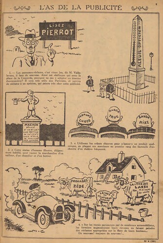 Pierrot 1931 - n°4 - page 5 - L'as de la publicité - 25 janvier 1931