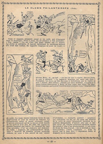 Almanach Junior 1937 - page 48 - Le clown philanthrope (Thomen)