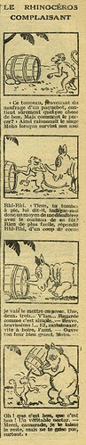 Cri-Cri 1930 - n°597 - page 14 - Le rhinocéros complaisant - 6 mars 1930