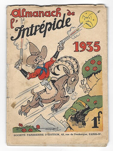 Almanach de l'Intrépide 1935 - couverture