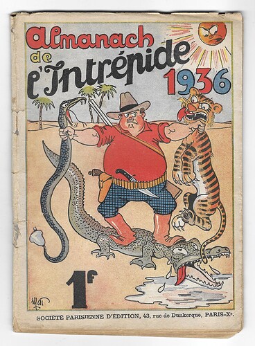 Almanach de l'Intrépide 1936 - couverture