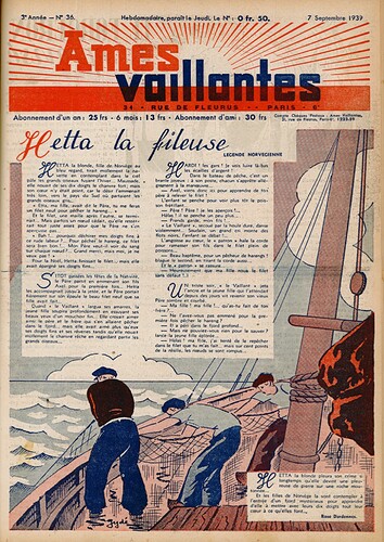 Ames Vaillantes 1939 - n°36 - 7 septembre 1939