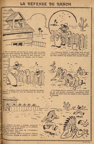 Pierrot 1930 - n°38 - page 5 - La défense du ranch - 21 septembre 1930