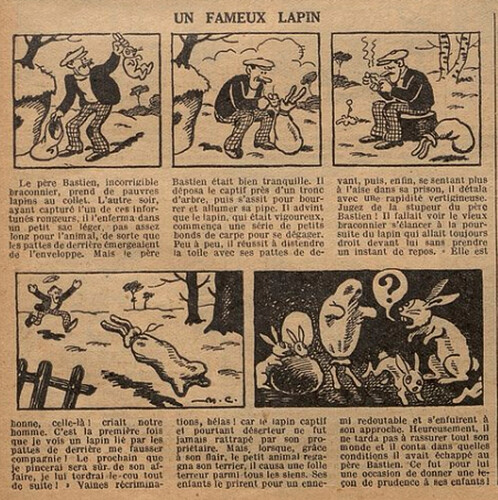 Fillette 1934 - n°1348 - page 11 - Un fameux lapin - 21 janvier 1934
