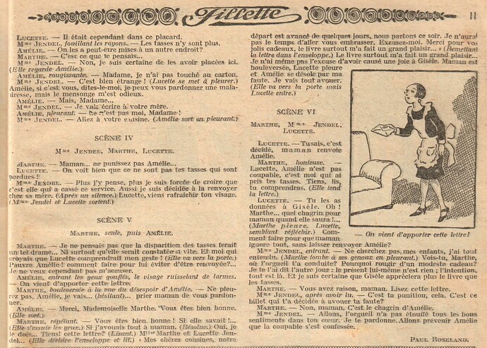 Fillette 1928 - n°1082 - page 11 - Le beau cadeau - 16 décembre 1928