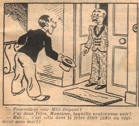 Almanach National 1933 - 66 - vendredi 29 décembre 1933 - Pourrais-je voir Mlle Dupont
