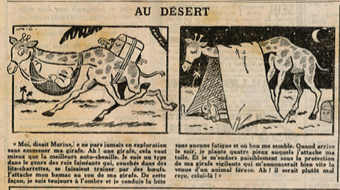 L'Intrépide 1931 - n°1088 - page 2 - Au désert - 28 juin 1931