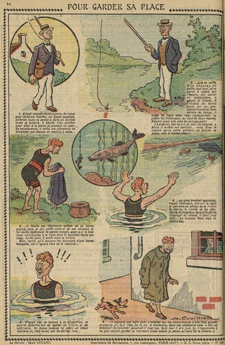 Pierrot 1928 - n°128 - page 16 - Pour garder sa place - 3 juin 1928