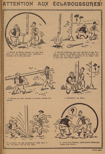 Pierrot 1929 - n°51 - page 5 - Attention aux éclaboussures ! - 22 décembre 1929