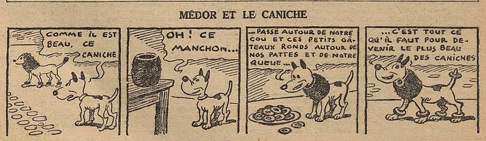 Fillette 1937 - n°1509 - page 6 - Médor et le caniche - 21 février 1937